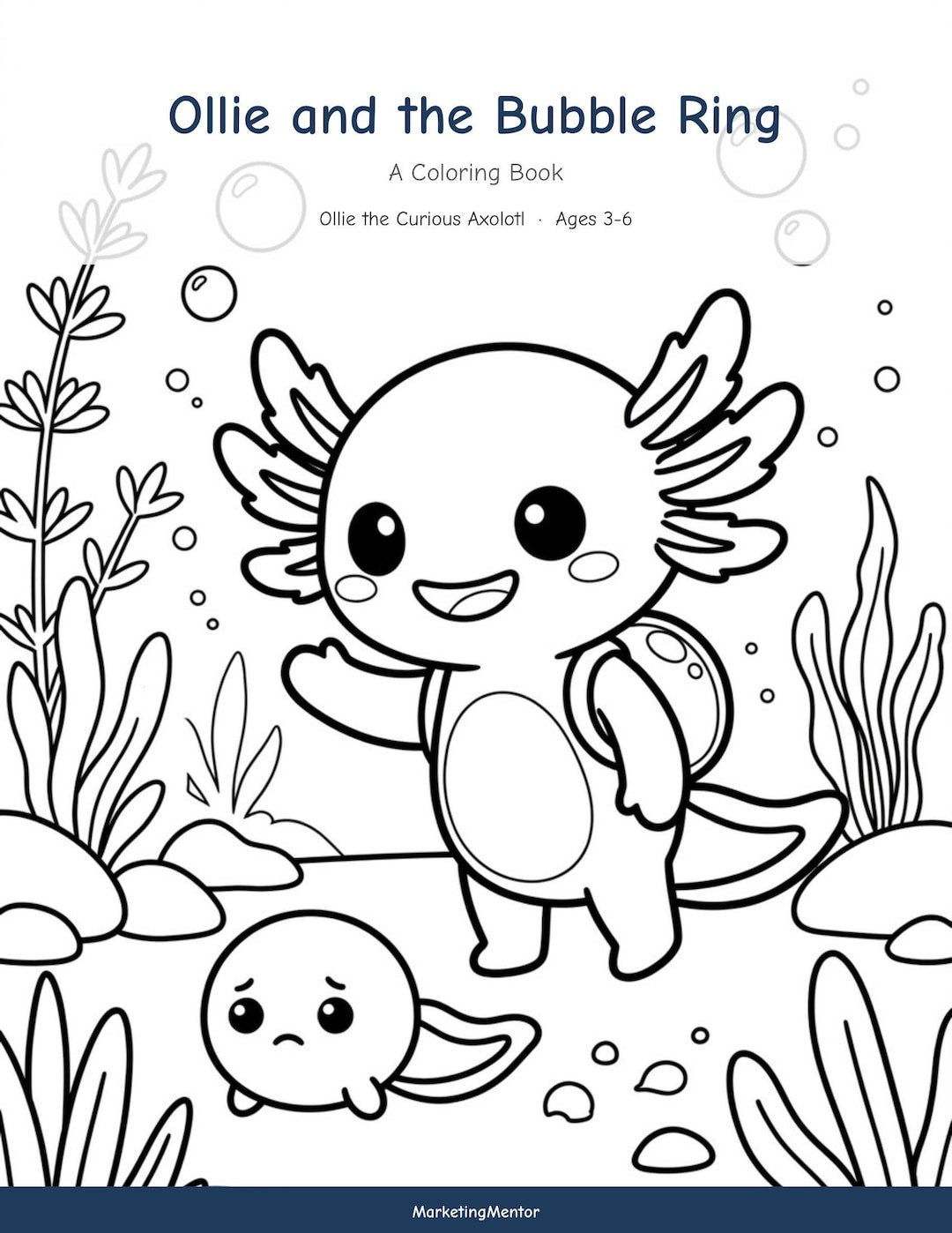 Ollie and the Bubble Ring - Coloring Book cover