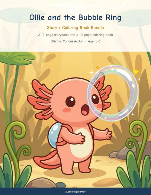 Ollie and the Bubble Ring - Story + Coloring Book Bundle cover
